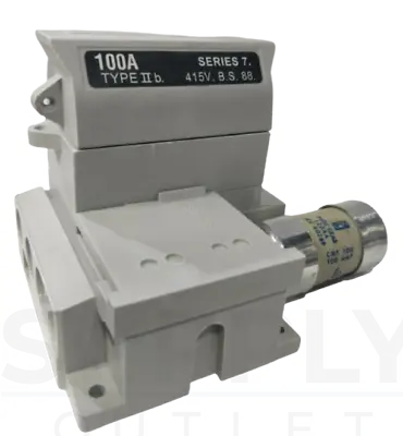 £32.99 • Buy Henley Mains SP&N 60/80-100AMP House Service Cut Out Fuse Carrier Base Series 7