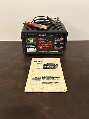 SEARS 10 / 2 / 60 AMP 6 & 12 Volt Fully Automatic Battery Starter / Charger USA • $79.99