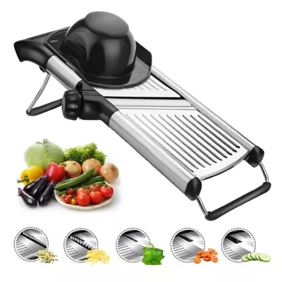 Kitchen Mandoline Slicer Vegetable Slicer Potato Cabbage Onion Stainless Steel • £22.99