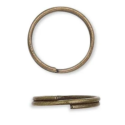 100 Plated Steel Round Split Rings Small -Big Splitring Keyring Jewelry Findings • $5.88