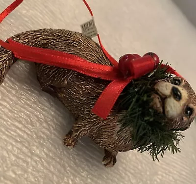 Midwest Otter Christmas Ornament Brown Endangered Species Brown • $6