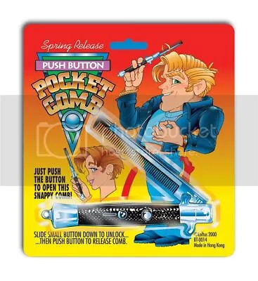 $10.76 • Buy Funny Practical Joke Fake SWITCHBLADE Deluxe Pocket Comb Décor Prop Gag Gift Toy