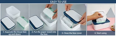Wipes Dispenser Baby Wipe Holder Sealing Wipe Container Dustproof Tissues TaDCh • $17.99