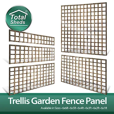 £67.22 • Buy Trellis Wooden Fence Panels Various Sizes Available 6x2,6x3,6x4,6x5,6x6