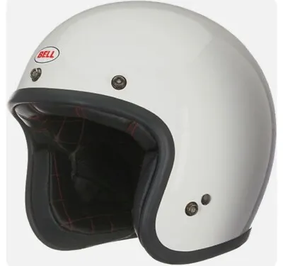 BELL CUSTOM 500 Open Face Motorcycle Helmet - Vintage White XL - NEW UNUSED • $99.99