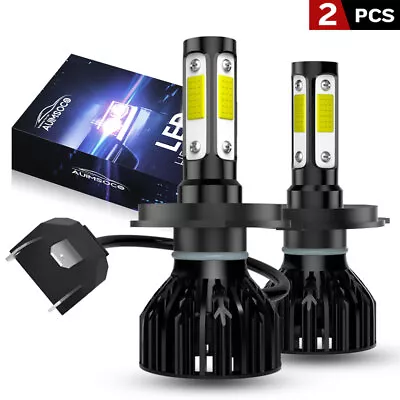 Super Bright H4 9003 LED Headlight Kit Bulb High And Low Beam 6000K White 8000LM • $29.69