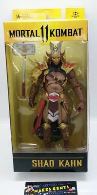 McFarlane Mortal Kombat 11 SHAO KAHN Golden Armor Variant 7  Action Figure - NEW • $24.98