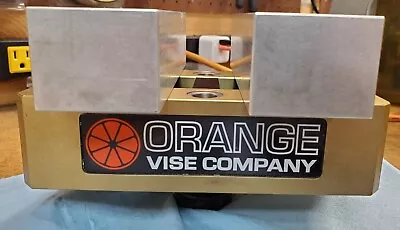 Orange Vise 7.5  Self Centering W/ 6  Alum Soft Jaws And Zero Point Disc 7  • $700