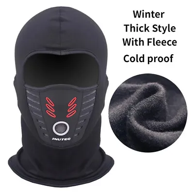 Men Women Motorcycle Winter Warmer Full Face Mask Windproof Hat Fleece Balaclava • $7.58