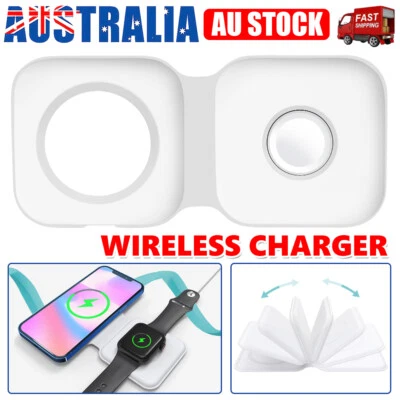 $23.95 • Buy Foldable Wireless Charger Magnetic Fast Charging Fit For IPhone 14 13 12 Pro Max