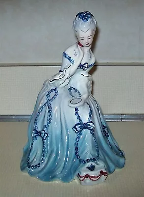 $39.99 • Buy 1940's  Goldscheider  Everlast Victorian Lady Sitting Figurine Blue Dress Mirror