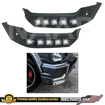 Front Bumper Lower Lip LED Spoiler Wing 6x6 4x4 G-Class Brabus Style G63 G65 • $279