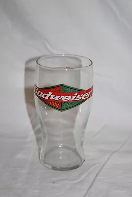 Vintage Budweiser Classic Draught On Tap Pint Beer Bar Glass • $20