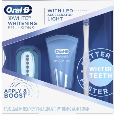 $24.95 • Buy Oral-B 3D White Whitening Emulsions - Apply & Boost Kit