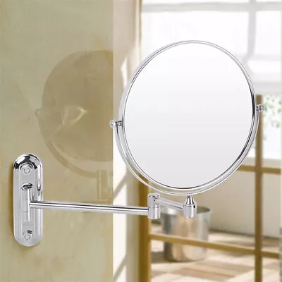 Bathroom 10X Magnifying Shaving Makeup Mirror Rotary Wall 2-Side Skincare Mirror • £21.97