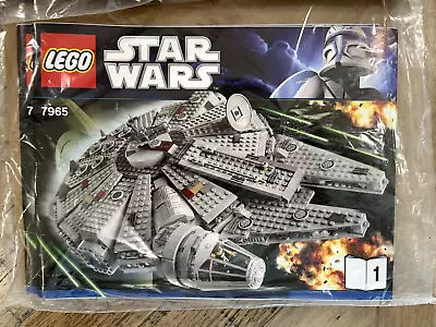 LEGO Star Wars - 7965 Millennium Falcon -  100% Complete - Display Only No Play • $300