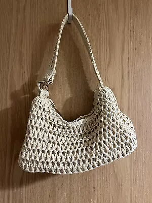 H&M Cream Raffia Handbag • £6