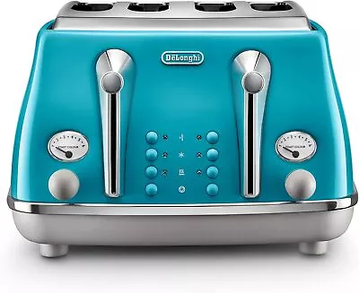 Delonghi Icona Capitals 4 Slice Toaster Lisbon Azure 1800 W CTOC4003AZ New • $125.40