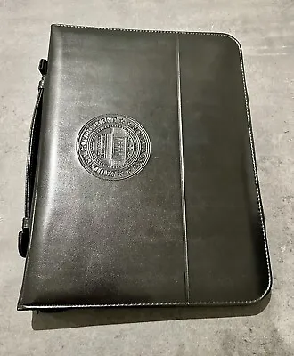 Leed's Faux Leather 3-ring Padfolio / Portfolio / Binder / Planner With Logo • $19.95