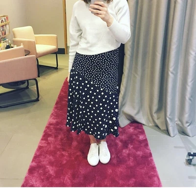 £10 • Buy Boden Navy Polka Dot Skirt  Size 12