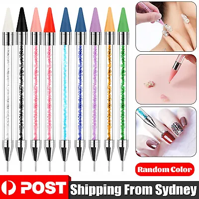 UP 3x Dotting Pen Dual Ended Rhinestone Picker Wax Pencil Manicure Nail Art Tool • $4.98