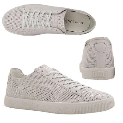 £37.59 • Buy Puma X STAMPD Clyde Lace Up Mens White Leather Trainers 362736 02 Y19B