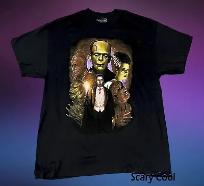 New Frankenstein Dracula Wolfman Halloween Monsters Horror Mens Vintage T-Shirt • $21.95