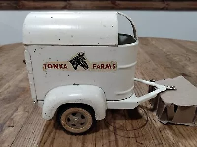 Vintage Tonka Farms 2 Two Horse Trailer • $49.99