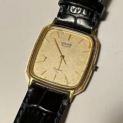 SEIKO Dolce 9531-5000 Gold Square Men's Quartz From JAPAN 223 • $110