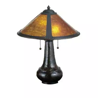 Meyda Lighting 21'H Van Erp Amber Mica Table Lamp Amber Mica - 22210 • $306