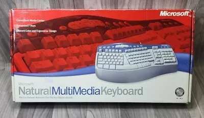 Microsoft Natural MultiMedia K5000001 Wired Keyboard Whit Box Works W/ps2. • $39.99