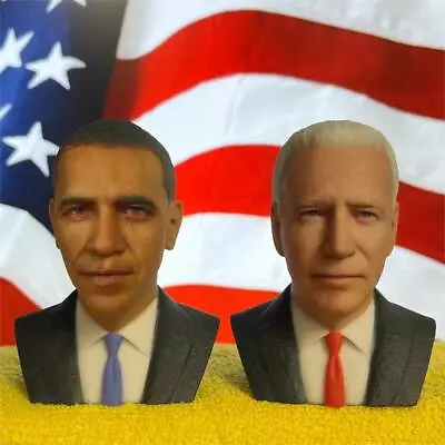 3D Printed Color Joe Biden & Barack Obama Bust Statues Presidential 5 Inch • $294.95