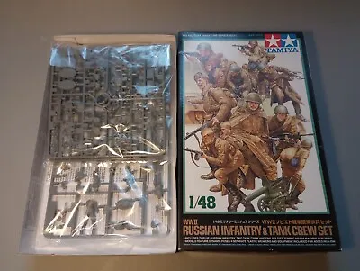 TAMIYA Military Kit 1:48 32521 Russian Infantry & Tank Crew Set - Model Kit  • £12