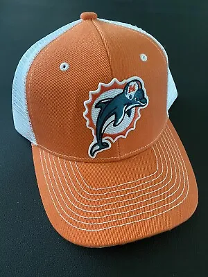 MIAMI DOLPHINS Vintage Throwback Classic Logo Trucker Snapback Cap Hat NEW 🐬🏈 • $22