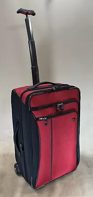 Victorinox Werks Red/Black 22” Wheeled Upright Carry On Expandable Suitcase • $195