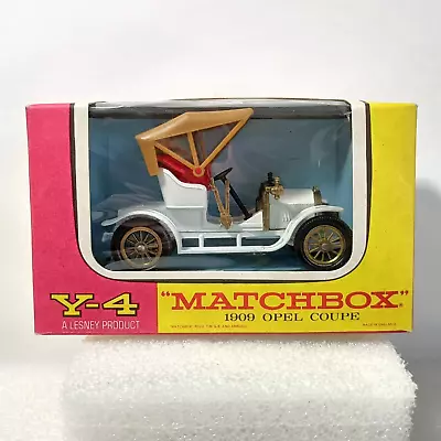 Matchbox 1909 Opel Coupe In Window Box Vintage Models Of Yesteryear Y-4 White • $6
