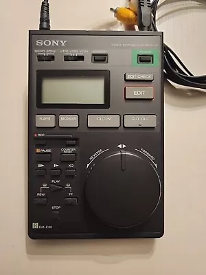 Sony RM-E80 Vintage Video Editing Remote Controller Rotary Knob Electronics • $32.99