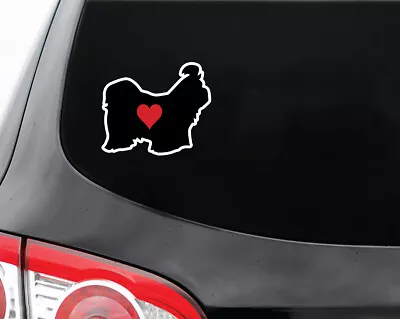 I Love Heart Shih Tzu Dog Decal Sticker -Car  Window  Laptop • $3.75