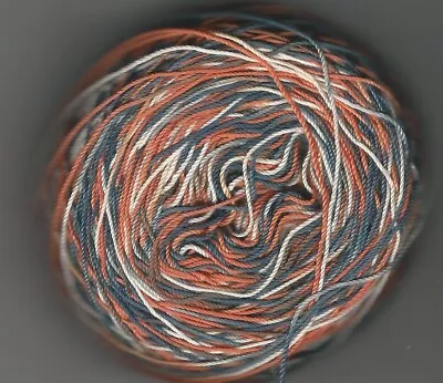 Hand Dyed Crochet/ Tatting Thread Variegated Rust/charcoal/tan 10 (J7) • $7.25