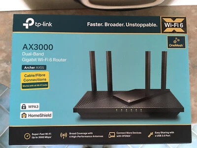 £45 • Buy Tp-link AX3000 Dual-Band Gigabit Wi-Fi 6 Router Archer AX55