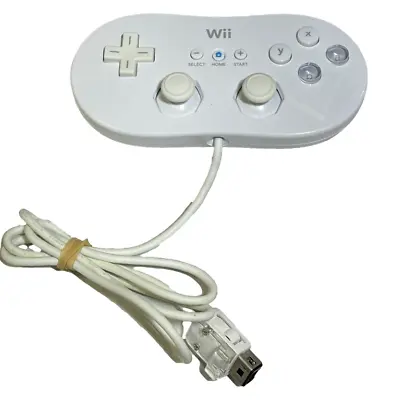 Genuine Nintendo White Wii / Wii U Classic Controller Remote NES SNES Mini  • $37.90