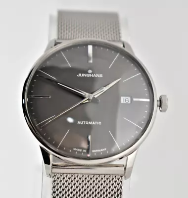Junghans Meister Classic Automatic Men's Watch 027/4511 Gray Dial Mesh Band • $879