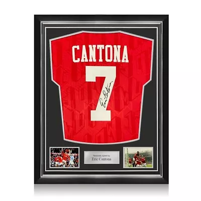 Eric Cantona Signed Manchester United 1994 Home Football Jersey. Superior Frame • $611