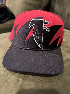 Mitchell & Ness Atlanta Falcons Sharktooth Adjustable Snapback Hat Cap • $34.99