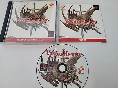 Vandal Hearts Japanese Import PS1 Complete W/ Manual US Seller • $14.95