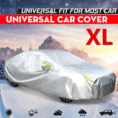 190T Full Car Cover Sedan Waterproof Outdoor Rain Dust UV Protection Protection • $23.99