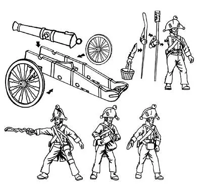 Hat 1/72 Scale 1806 Prussian Artillery & Crew - Contains 1 Sprue - 8230 • £2.75