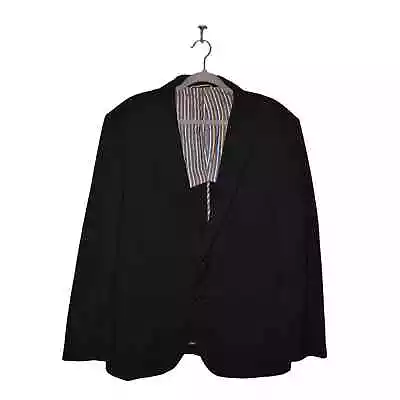 IBIZA $395 Stretch Wool Carini Two-Button Blazer Jacket Navy Men's 46R • $42.49