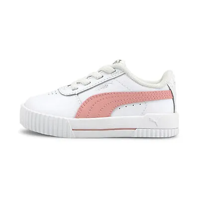PUMA Carina Trainers Sports Shoes Low Top Lace Up Kids Baby • £21
