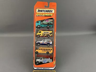 Matchbox 1997 Exclusive Designs City Streets 5 Vehicle Set - #34335 - NIB • $12